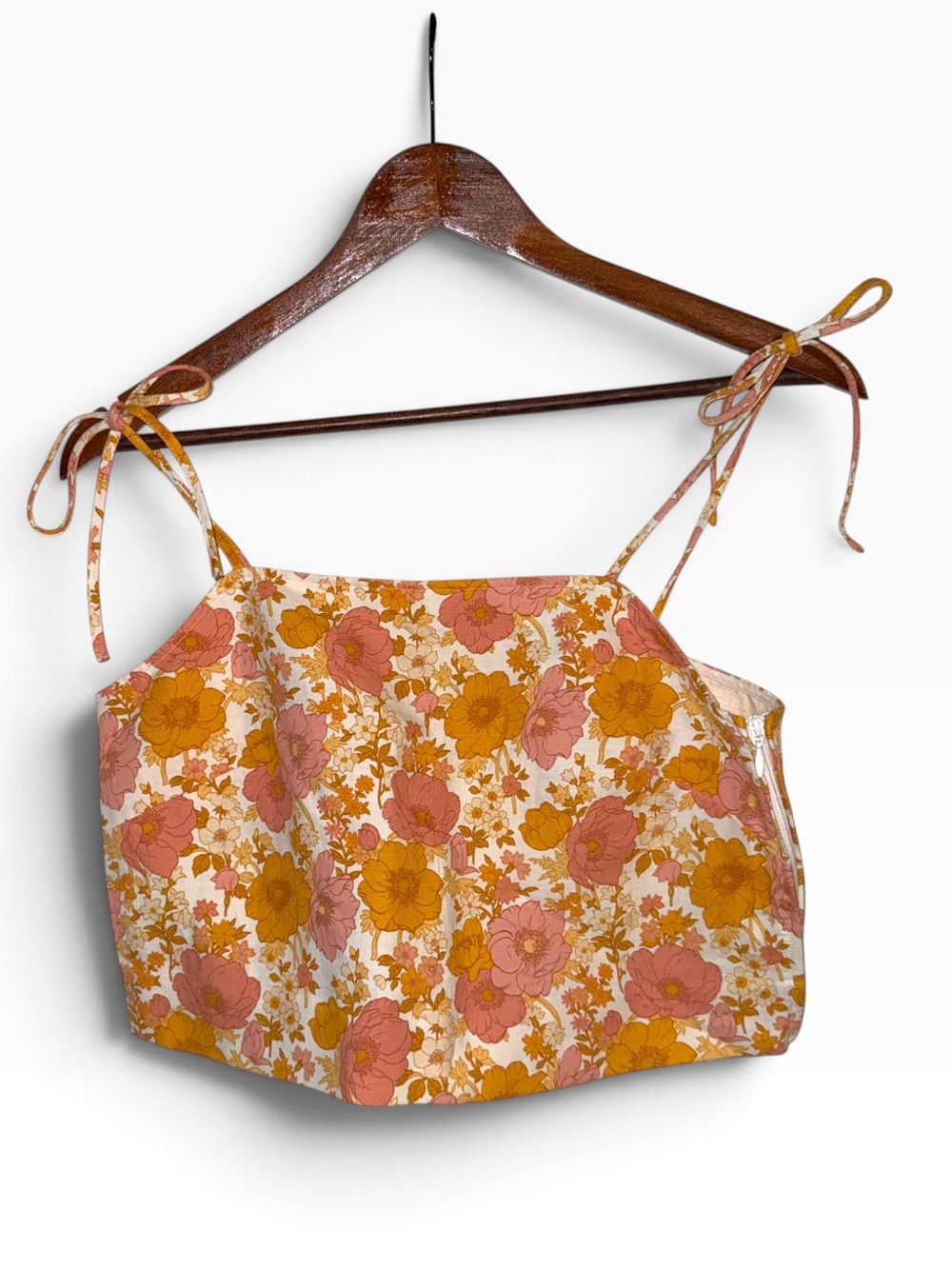 Paris atelier & other stories strappy flower crop top Top size 4